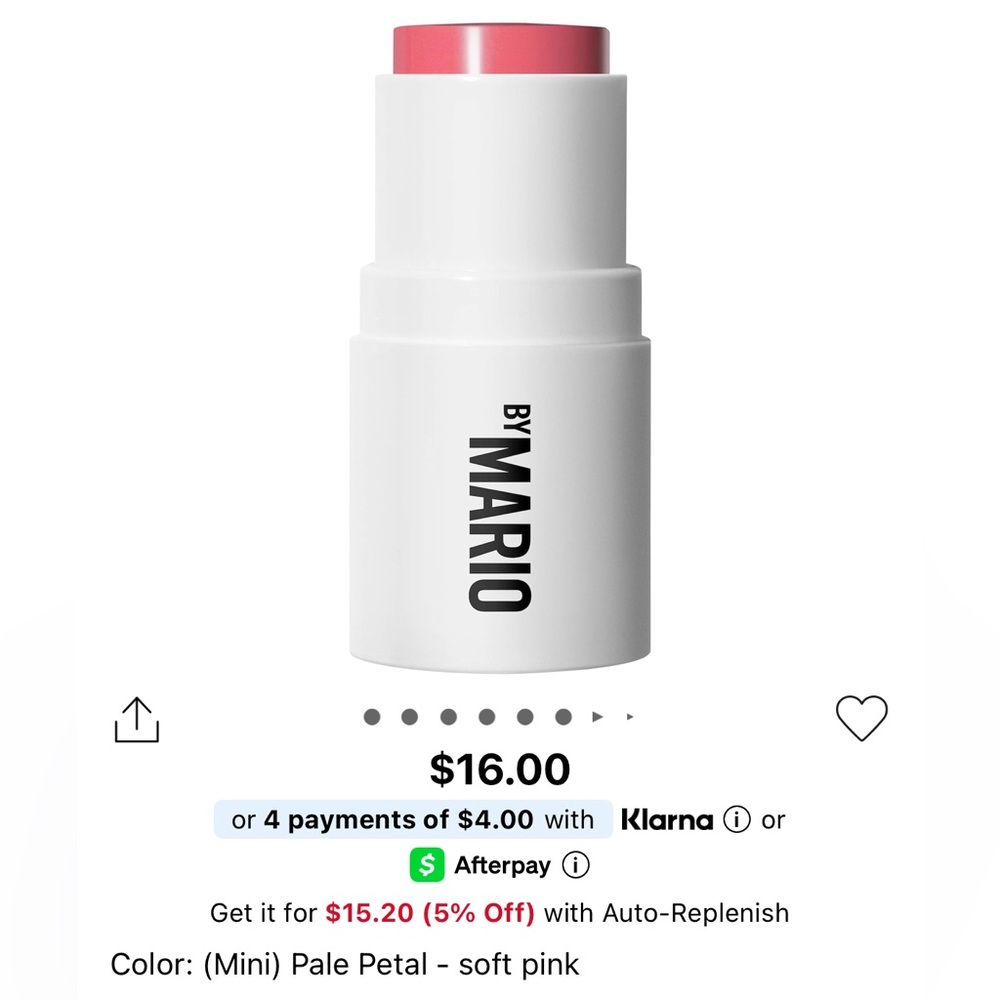 Mario Badescu Minu Pale Petal Blush Stick